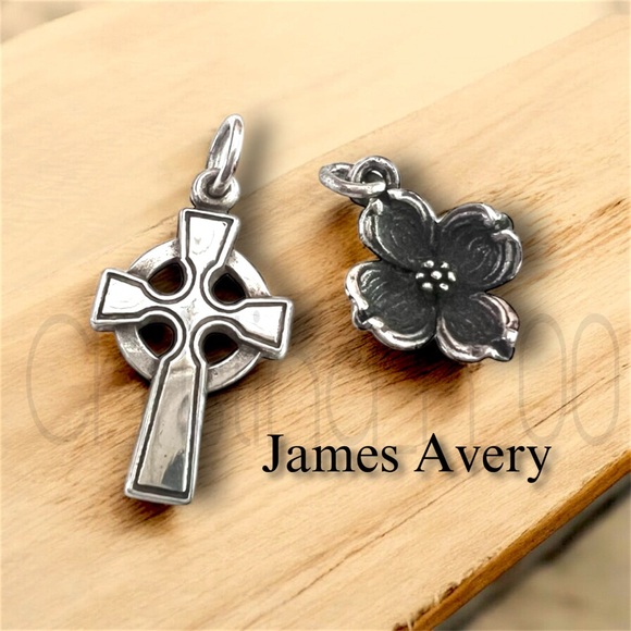 James Avery Celtic Cross & Dogwood Flower